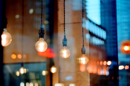 Light Bulbs Shop Window City photo