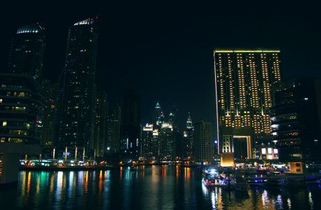 Dubai marina lights