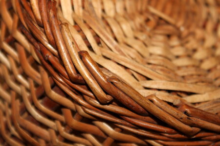 Cane Bamboo Basket Woven photo