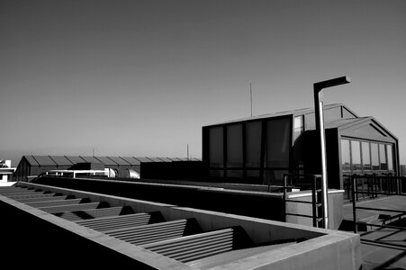 Roof black and white nostalgia