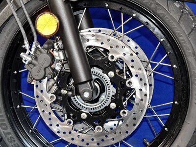 Motocross motorcycle brake photo
