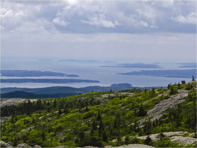 Scenic landscape of Acadia National Park photo