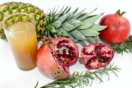 Fruit Cocktail pineapple pomegranate