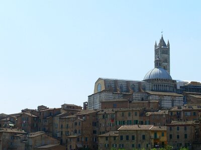 Siena church houses photo