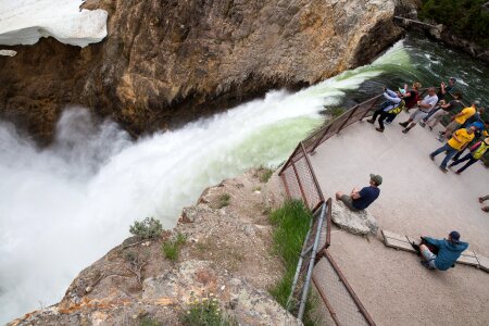 The Upper Falls in the Grand Canyon of the Yellowstone photo