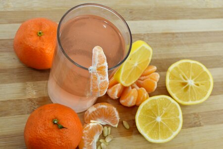 Citrus fruit cocktail fruit juice photo
