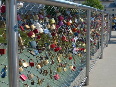 Love padlocks love symbol