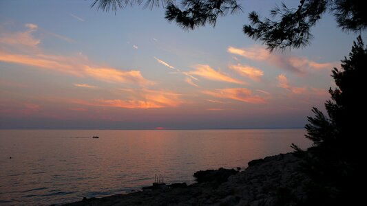 Evening sky afterglow atmosphere