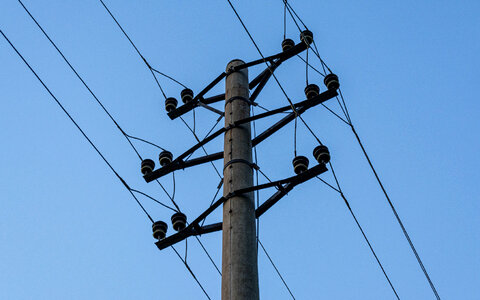 high voltage power lines photo