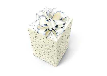 White gift box photo