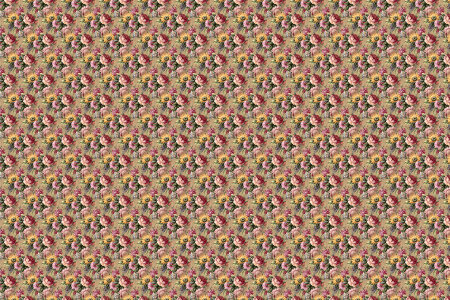 Seamless pattern with decorative flowers photo