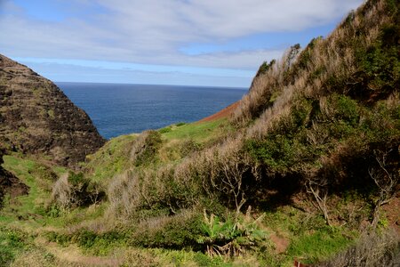 Coastline on the Kalalau trail, Kauai, Hawaii