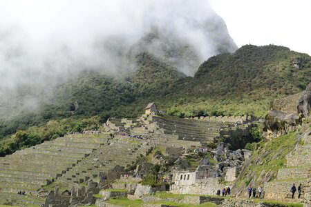 Machu Picchu is a UNESCO World Heritage Site in Peru photo