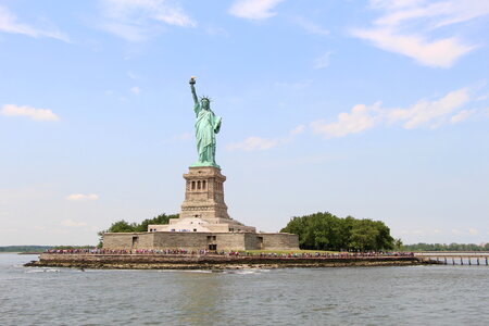 Front view of Statue of Liberty photo
