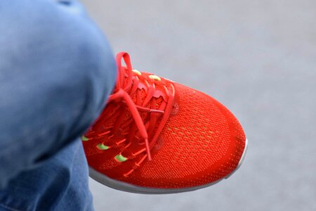Jeans knee footwear