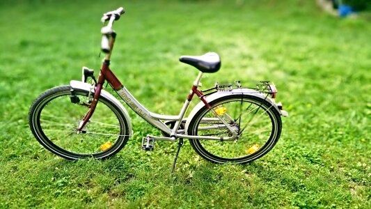 Child's bike wheel cycling