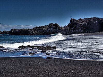 Rock cliffs coast photo