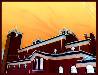 Sky silhouettes architecture