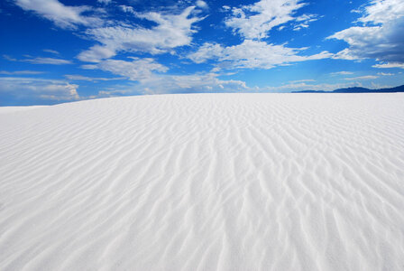 Landscape and Skies of White Sands, New Mexico photo