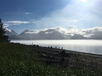 Amazing view of landscape mountain in Alaska