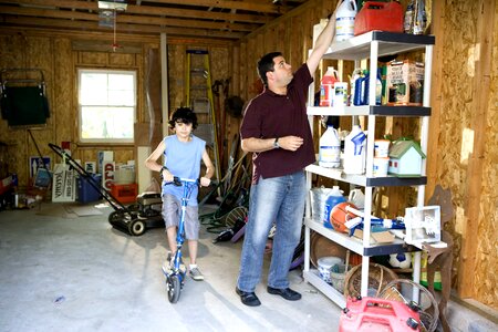 Father garage son