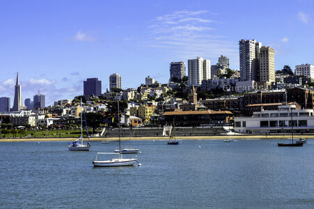 San Francisco skyline from Municipal Pier in California photo