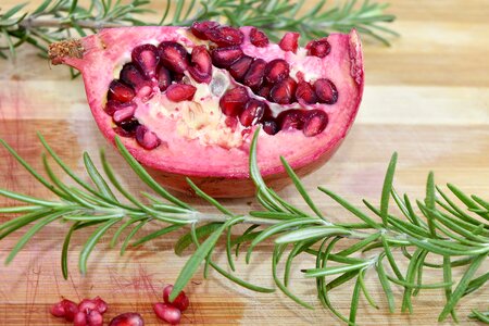 Antioxidant herb pomegranate photo