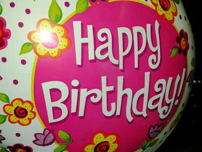 Happy Birthday Balloon Image photo