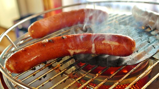 Sausages barbecue grill photo