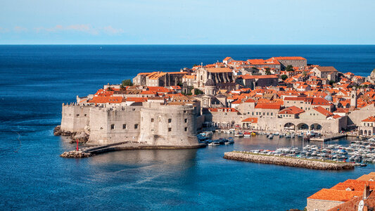 View of King's landing in Dubrovnik, Croatia photo