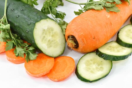 Agriculture carrot cucumber