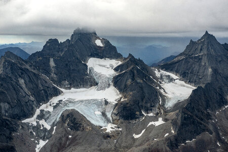 Flyover scenic view of Gates of the Arctic National Park, Alaska photo