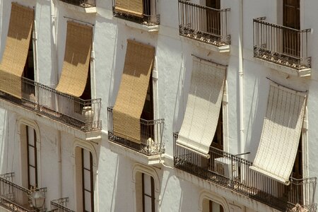 Shutters balconies shadow photo
