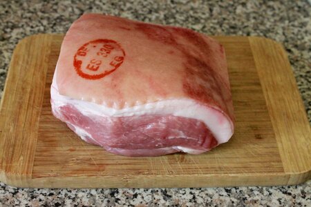 Raw piece of meat food