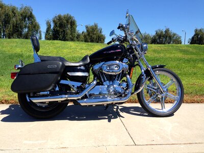 Harley sportster motorcycle photo