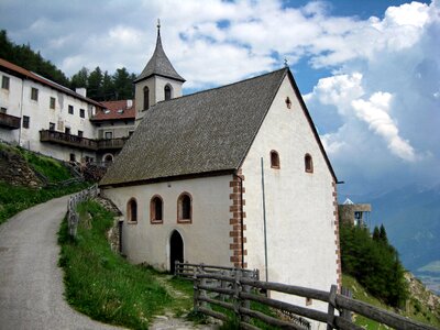 Clouds scenic buildings photo