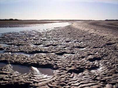 Sand tide low tide