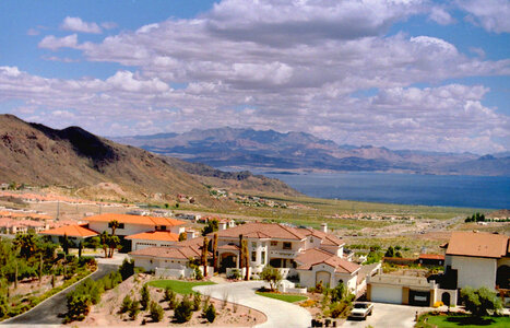 Landscape around Lake Mead, Nevada photo