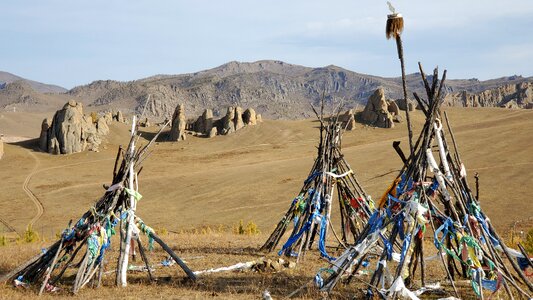 Terelj National Park at Ulaanbaatar, Mongolia photo