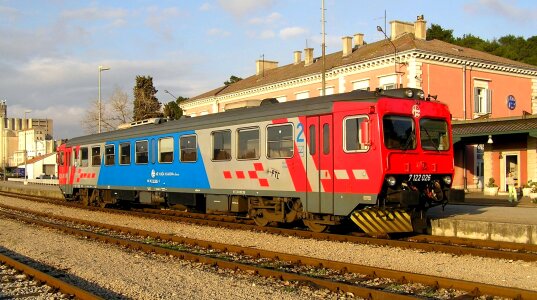 Train in Pula, Croatia photo