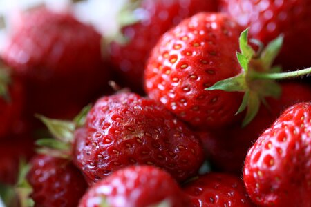 Strawberries Macro photo