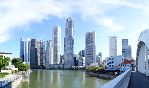 Skyscrapers near Singapore River photo