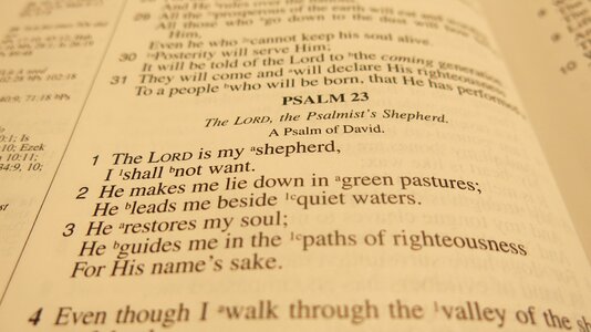 Psalm 23 christian religion