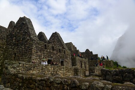 Machu Picchu is a UNESCO World Heritage Site in Peru photo