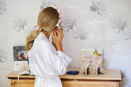 Wedding Dress silk bride photo