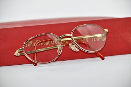 Alphabet book eyeglasses photo