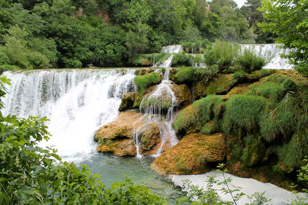 Waterfalls at Plitvice Lakes National Park, Croatia photo