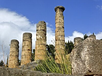 Ancient Roman city ruins photo