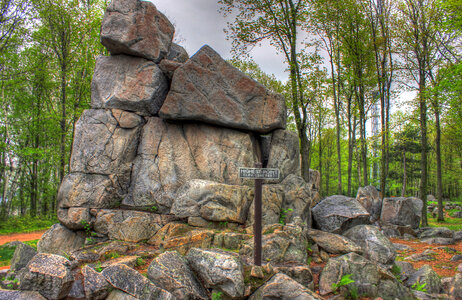 Rocks near the Queen's Chair at Rib Mountain State Park, Wisconsin
