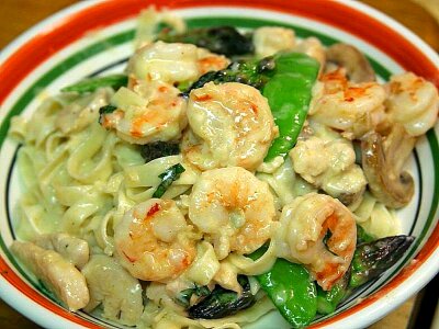 Pasta prawn 